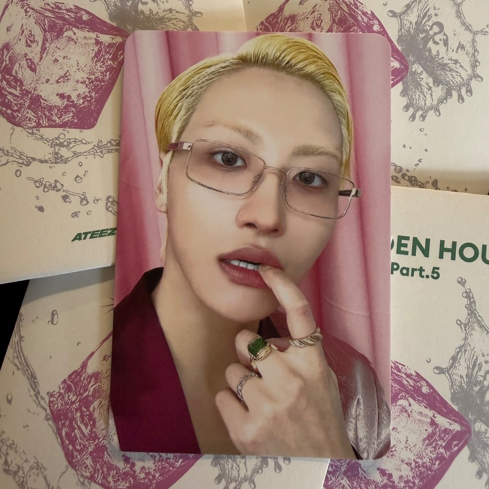 ATEEZ SEONGHWA Golden Hour Part 5 Pop Up Random Trading Card Photocard